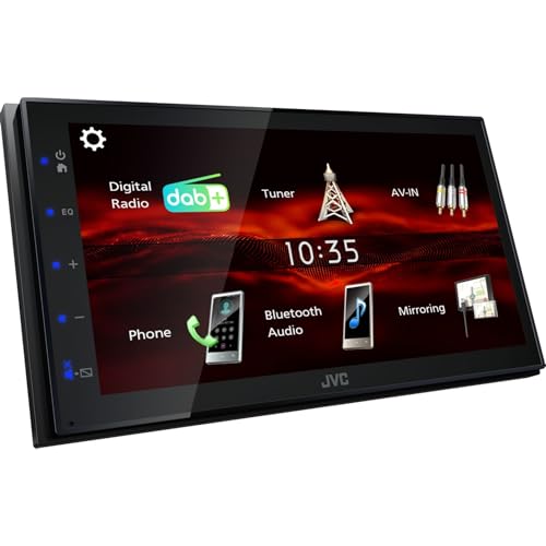 JVC KWM180DBT Ampli tuner multimédia 2 DIN kit mains libres bluetooth tuner DAB+ connexion possible à une caméra de r - vue 4