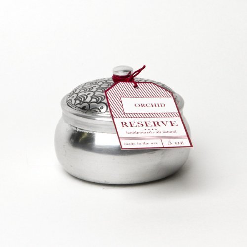 Aspen Bay Reserve 5 oz Silver Tin Candle Orchid