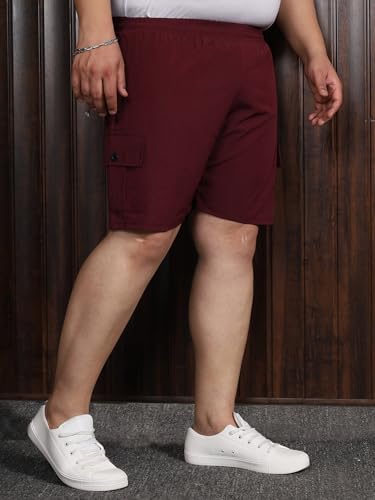 Image of Bigbanana Plus Size Men's Regular Fit Solid Shorts