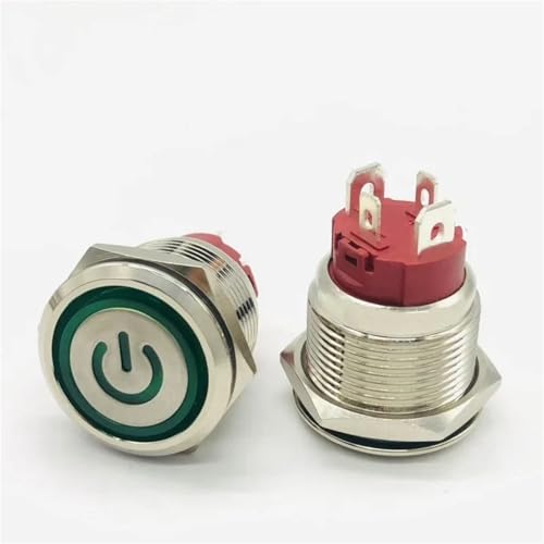 Bouton interrupteur 22mm 10A évitez les arrêts accidentels grâce au verrouillage fixe LED