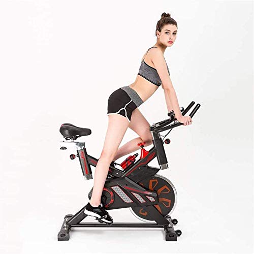 Image of Bicycle Portable Indoor Aerobic Training Exercise Bikes with 15kg Large Flywheel Adjustable Height Seat Handlebar