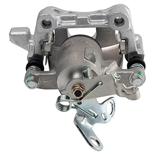 Image of TRQ Front and Rear Brake Caliper Set Zinc Coated Brackets Compatible with 2010 Volkswagen Golf 2005-2010 Jetta 2006-2009 Rabbit