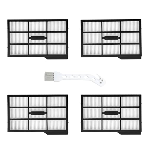 Eufy (���[�t�B) Omni E25 �Ή� �����p�t�B���^�[ 4�Z�b�g + ���|�p�N���[�j���O�c�[���t�� �����\HEPA�t�B���^�[ ���{�b�g�|���@�p