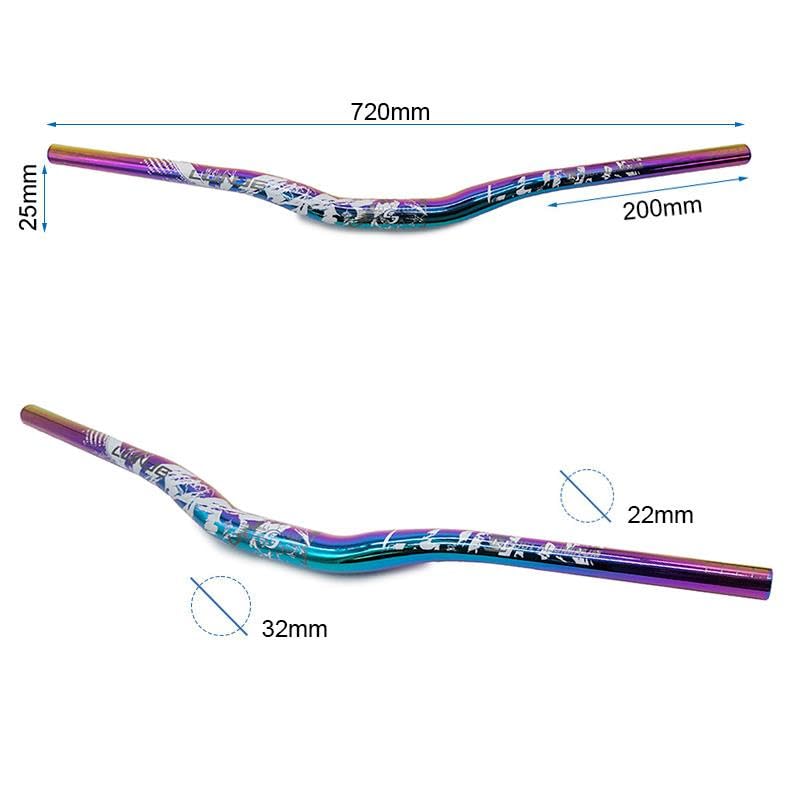Compatibile con Manubrio Monopattino Elettrico da 720 mm con Elevazione 25 mm Multicolore