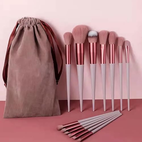 Kit de Pincéis de Maquiagem 13 Peças – Maciez, Precisão e Performance Profissional para uma Make Per