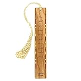 Mother Teresa Quote - Smile - Engraved Wooden Bookmark with Gold Rope Tassel