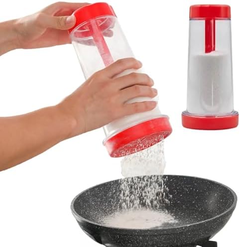 Tapioqueira Peneira Polvilhador - Armazena Tapioca Beiju (Vermelh...