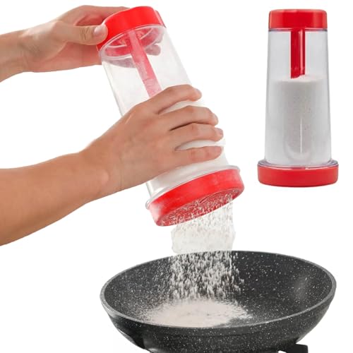 Tapioqueira Peneira Polvilhador - Armazena Tapioca Beiju (Vermelh...