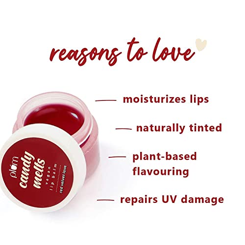Plum Candy Melts Vegan Lip Balm | Red Velvet Love - Image 4