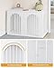 Hzuaneri Hundekäfig Möbel, 108 cm Hundebox für Zuhause, 3 Türen, Bogentür, Moderne Hundebox Indoor für Hunde, Beistelltisch, Hundekäfig Hochbelastbar, 108 x 64 x 76 cm, Weiß DFC86013W