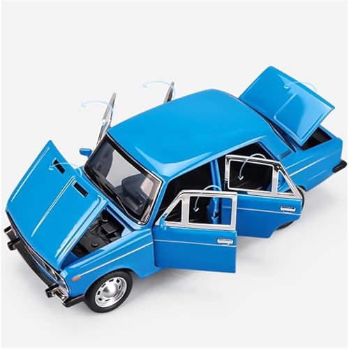 Image of 1:24 Lada 2106 Die-Cast Metal Model Car | Classic Vintage Russian Car Toy for Kids