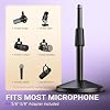 FIFINE Desktop Microphone Stand, Adjustable Heavy Duty Weighted Base Tabletop Mic Stand with Twist Clutch & 3/8'' to 5/8'' Screw, for Streaming, Gaming,Recording-BS2 #3