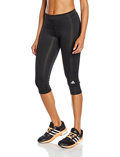 Preisvergleich Produktbild adidas Damen Caprihose Techfit, Black / Msilve, 2XS, AJ2256