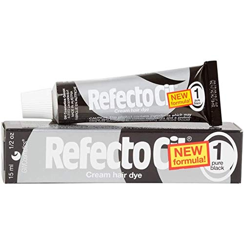 RefectoCil Cream Hair Dye (PURE BLACK) .5oz