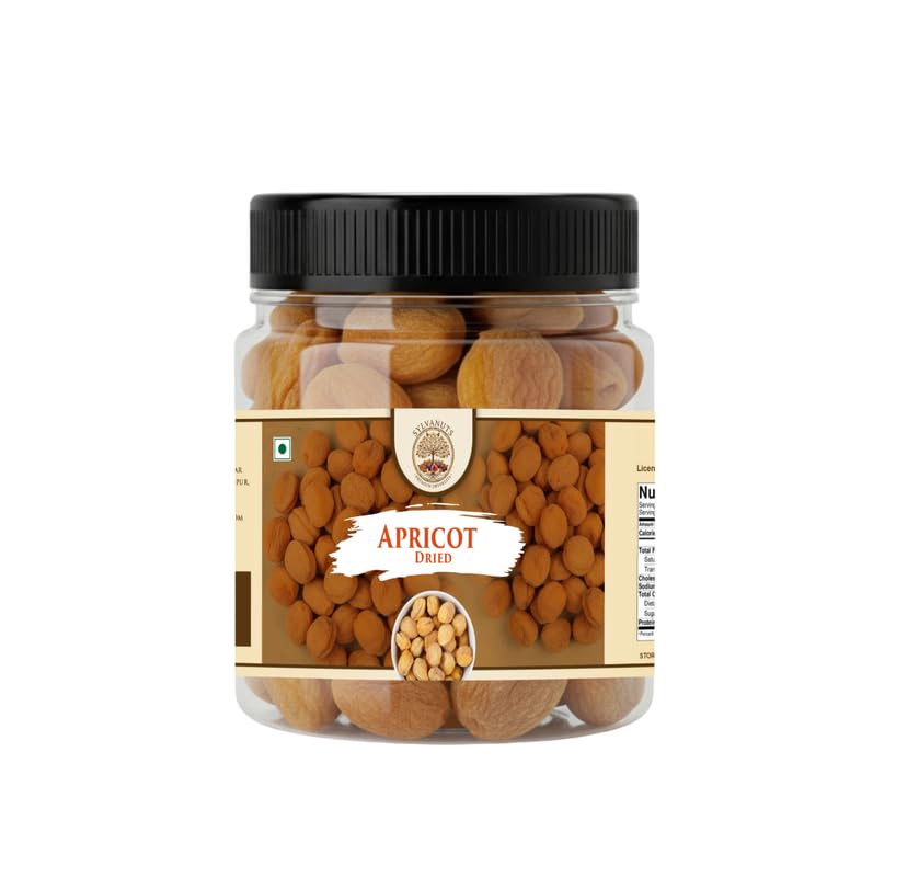 Image of SYLVANUTS Apricot Dried (Khumani) 400g | Dry Fruit Khurbani, Jardalu | Badam BOR | Dried Premium Afghani Apricots | Tasty & Healthy Nuts | Gluten Free | Vegan