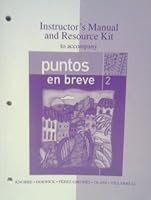 Puntos En Breve: Instructor's Manual and Resource Kit 0073208299 Book Cover