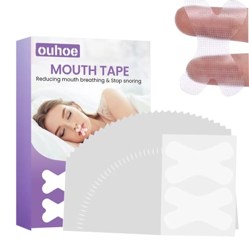 KEQAR 120 Unidades Premium Cinta Bucal para Dormir, Anti Ronquidos y Tiras Bucales para Promover la Respiración Nasal