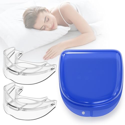 Mouth Guard for Sleeping 2 Pack, Night Dental Grinding Guard, Comfortable & BPA-Free Teeth Protectors for Men & Women-UYT03