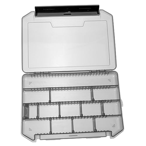 Toyvian Fishing Gear Organizer Box Multi Functional Fishing Tackle Storage Case for Hooks Baits Accessories Durable Deform Resistant Design for Easy Access and Neat Storage