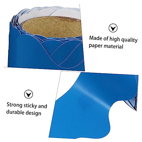 HONMEET Borda De Papel Decorativo Onda Quadro Bordas De Borda Para Quadro De Avisos Quadro De Cortiç