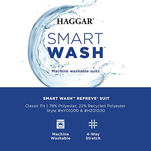Image of Haggar Men's Smart Wash Machine Washable Classic Fit Suit Separates - Pants & Jackets