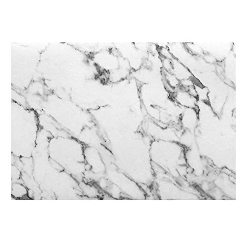 Buy 1 get 1 Thymat Reversible Faux Leather Placemats for Dining Table, 11.8"×17.5", Set of 6, Marble White Buy 1 get 1 Thymat Reversible Faux Leather Placemats for Dining Table, 11.8"×17.5", Set of 6, Marble White