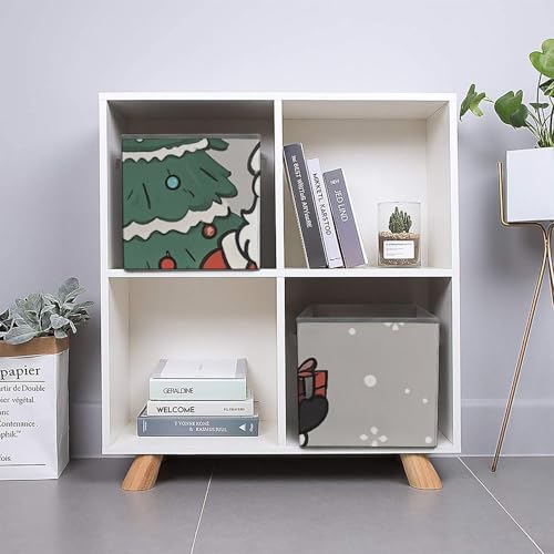 Cubes de rangement pliables en tissu épais rigide et durable