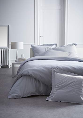 Today 017146 Premium Drap Housse Percale Coton Gris clair 180 x 200 cm