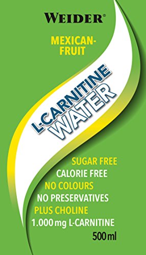 Weider L-Carnitine Water, Frutti Messicani, 500 ml...