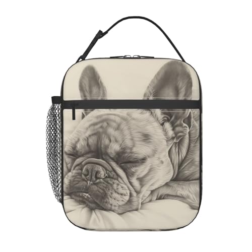 Cute French Bulldog Insulated Lunch Bag