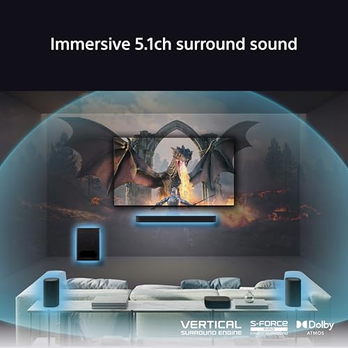 Sony BRAVIA Theatre System 6 – 5.1ch surround sound, 1000W, Soundbar, rear speakers & subwoofer included, Dolby Atmos, DTS:X, AI Voice Zoom 3, Bluetooth, DSEE, Multi Stereo Party Mode, Easy control - Image 6
