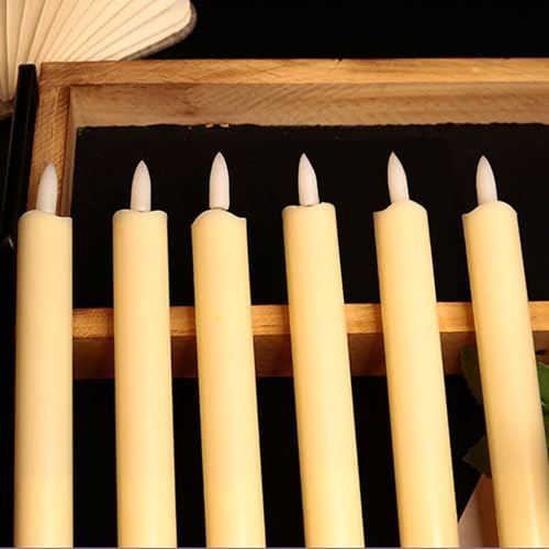 Bougies coniques à piles avec télécommande et minuterie LED