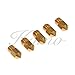Kamo 0.4mm 3D Printer Extruder Brass Nozzle Print Head for 3D Printer Makerbot Anet A8 Creality MK8 1.75mm ABS PLA Printer (Pack of 5pcs)