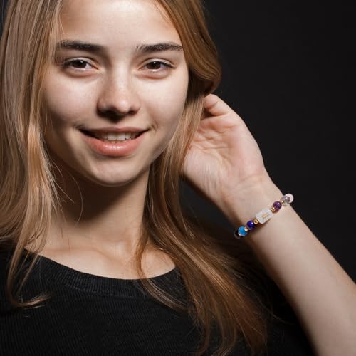 GolbalJew - Zodiac Bracelets for Women, 12 Constellations, Healing Crystal Bead Bracelet, Zodiac Gift, Spiritual Watch