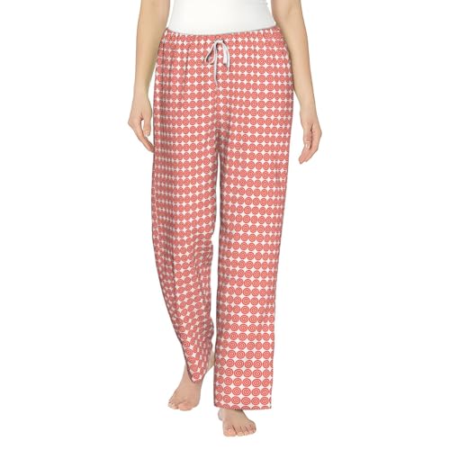 Pantalon de pyjama confortable femme en maille thermique pour un hiver au chaud