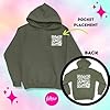 Funny Fu QR Code Hoodie,QR Scan Code Joke Funny Hoodie Unisex,Fuck You QR Code Shirt Hoodie,FU QR Code Sweatshirt (White,XL) #1