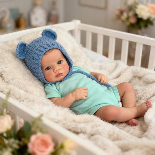 Muñeco Reborn Bebé de 20 Pulgadas con Ojos Abiertos miniatura 6