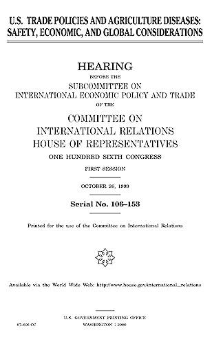 U.S. trade policies and agriculture diseases: s... 1983555169 Book Cover