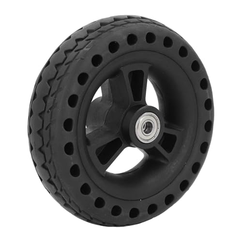 6 Inch Wheel TPE Rubber Solid Tire Non Slip 75KG Load Bearing Hand Cart Replacement Wheel