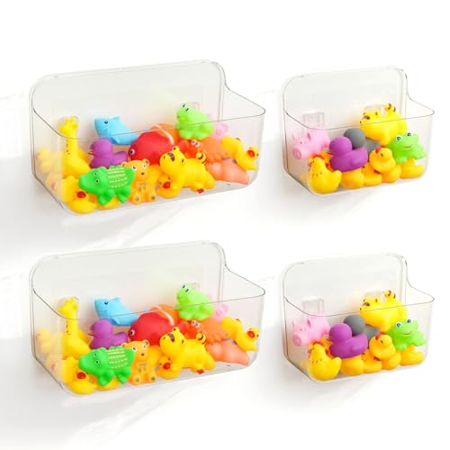 Cnbnd Bath Toy Storage Holder for Bathtub 4pcs, Large Capacity