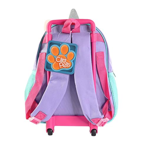 Mochila Rodinha Clio Pets Unicórnio Rosa 13'' - Clio Style