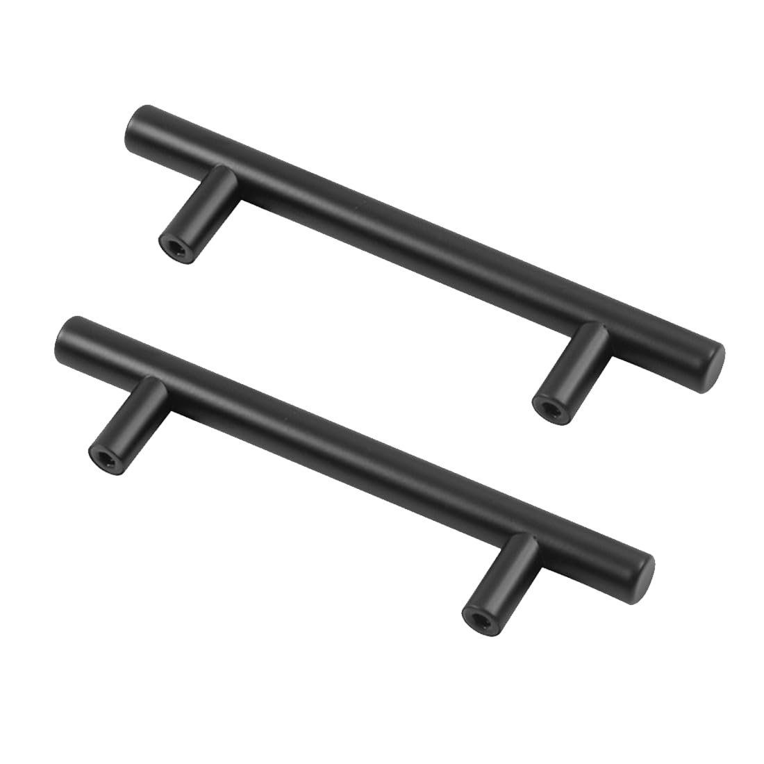 huiyoujiu 20 Pieces of Black Stainless Steel Kitchen Cabinet Handles, Drawer Handles