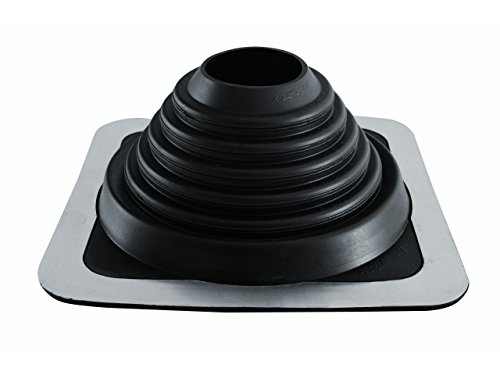 Parotec Solin de Toit - Passage du Toit - Flexible - Étanche - Fabriqué d'EPDM - Résistant aux Hautes Témperatures - Universel - Carrée Tuile Métallique - Diamètre de 70 à 178 mm