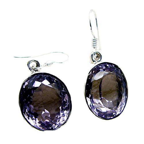 Améthyste boucles d'oreilles de style joaillerie argent 925