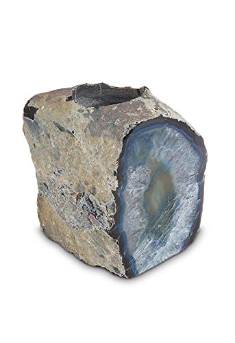 Mini-urne funéraire Agate avec bougie souvenir de crémation