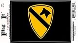 1st Calvary flag decal for auto, truck or boat