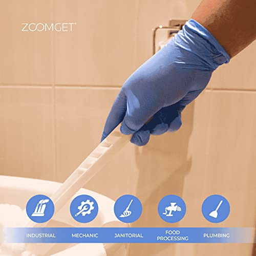 X3 Blue Nitrile Disposable Industrial Gloves, 3 Mil, Latex/Powder-Free, Food-Safe, Non-Sterile, Textured, Small, Box Of 100 #TOP4