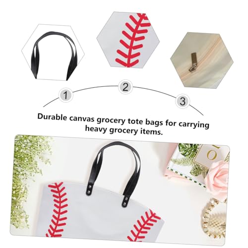 Sac à bandoulière sport en toile résistant grande capacité pour baseball - 5