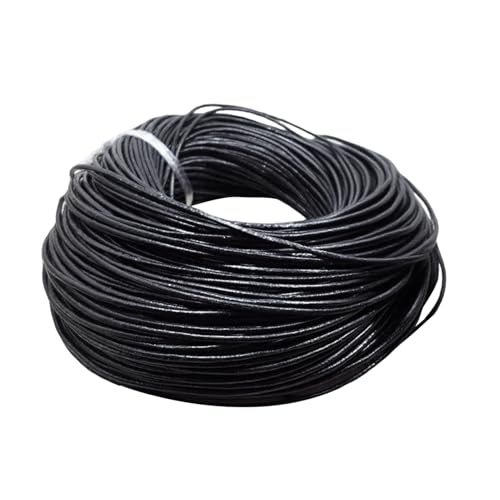Tiras de cuero – Cuerda de cuero | Suministros de pulsera ajustable de 29 pies para mujer, cordón, botas, sombrero, colgantes, zapatos de joyería