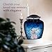 Trupoint Memorials Cremation Urns for Human Ashes, Decorative Burial Urn for Adult Men & Women – Large, Blue Dove